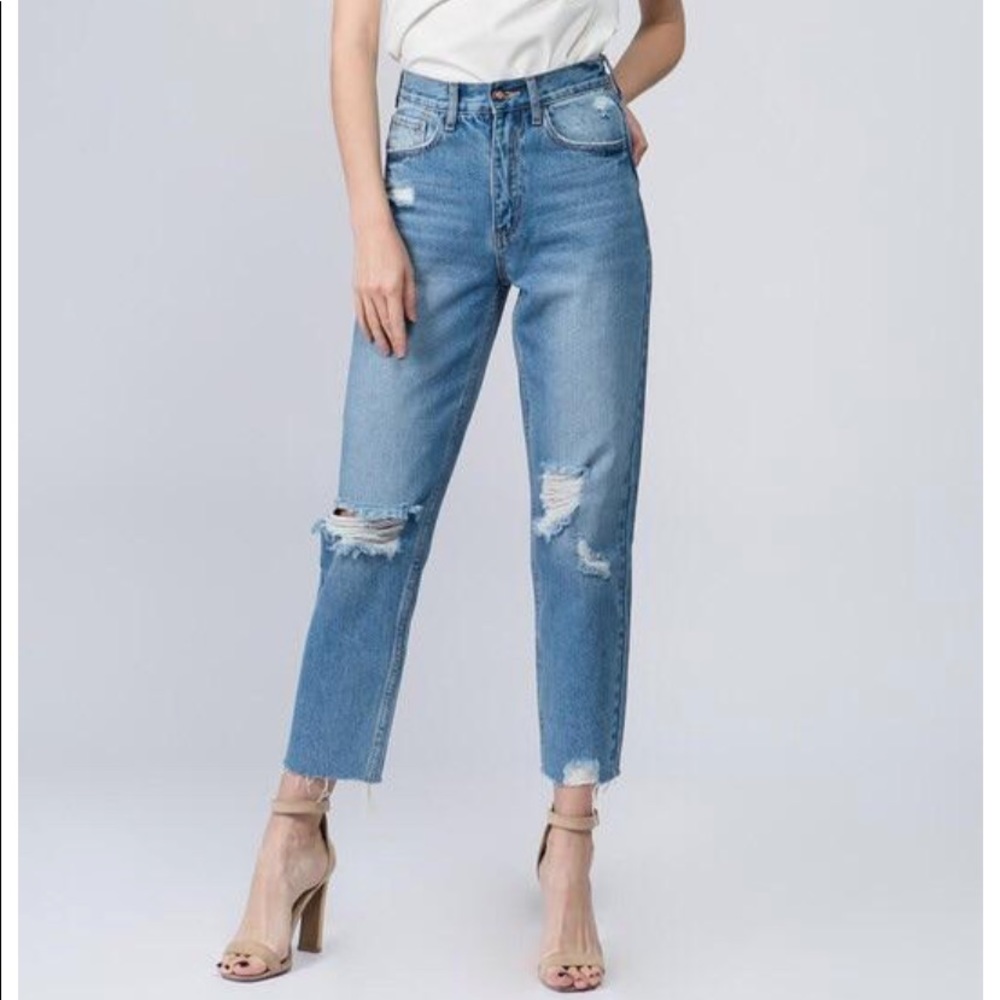 NWT McKenna High Tise Denim Light Wash